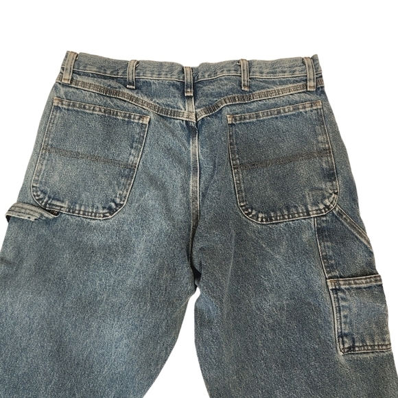 RUSTLER Men's Cargo Medium Denim Jeans Size 36x34 - Picture 6 of 13